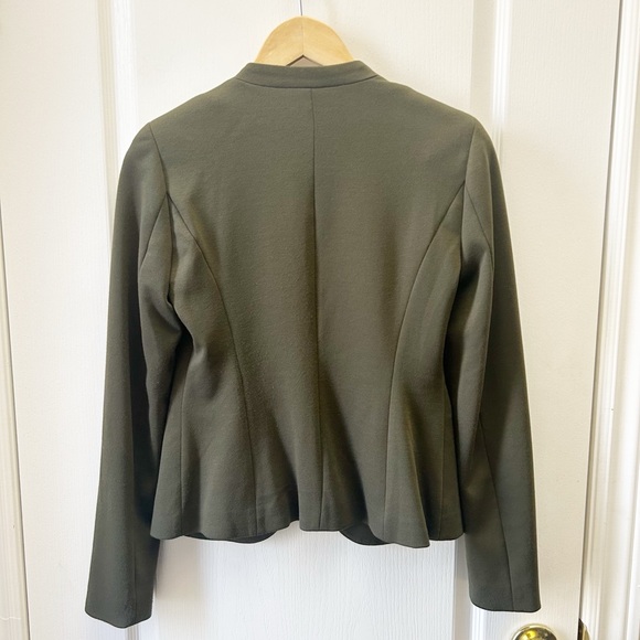 Ricki's Ponte Knit Cropped Blazer Olive Green Size XS - Picture 6 of 13